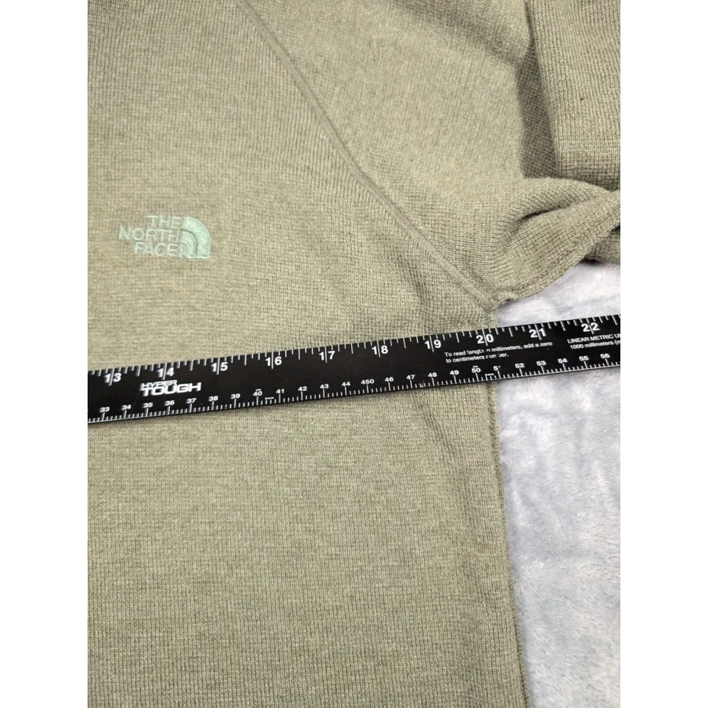 The North Face Quarter Zip Long Sleeve Sweater Mens Sz Medium Wool Blend